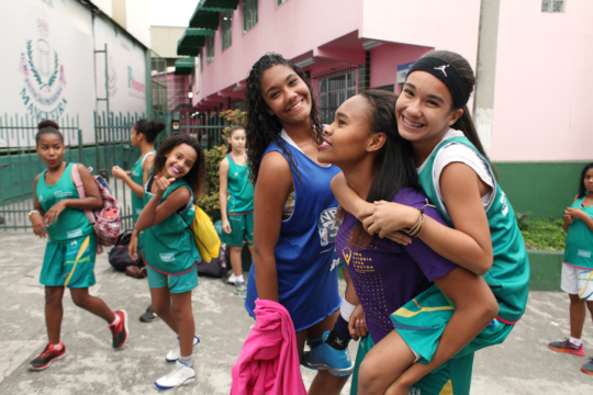 Adolescent girls in Brazil