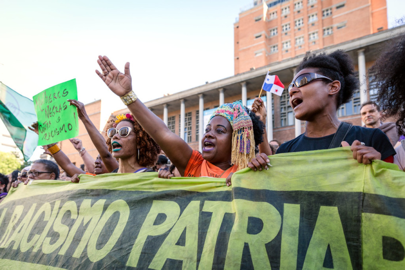 Race protest in Uruguay