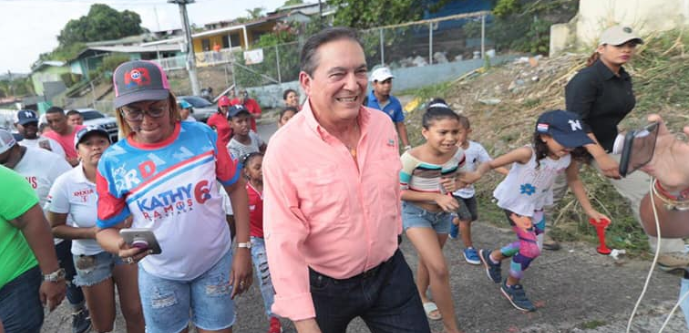 Laurentino Cortizo, pictured during a campaign stop last month, won the country’s presidential election on Sunday. // File Photo: Cortizo Campaign.