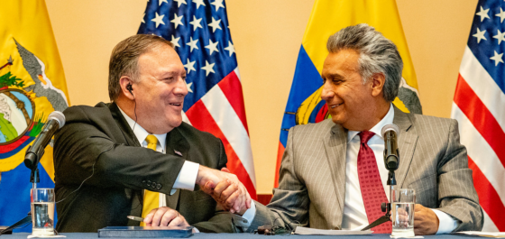 Among the countries that U.S. Secretary of State Mike Pompeo visited on his four-country tour of Latin America this month was Ecuador, where he met with President Lenín Moreno. // Photo: U.S. State Department.