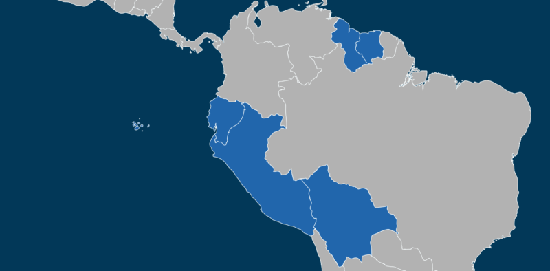South American oil and gas producers Bolivia, Ecuador, Peru, Guyana, and Suriname
