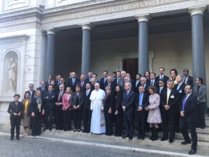 Participants in the Forum with Pope Francis