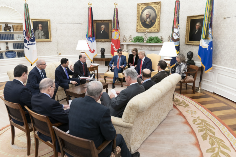 President Trump Visits with the Interim President of the Bolivarian Republic of Venezuela to the White House