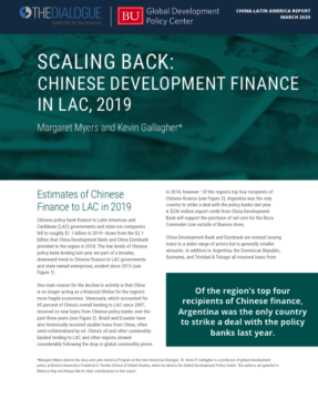 Scaling Back: Chinese Finance to LAC, 2019