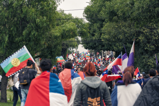 Chilean protesters on the street
