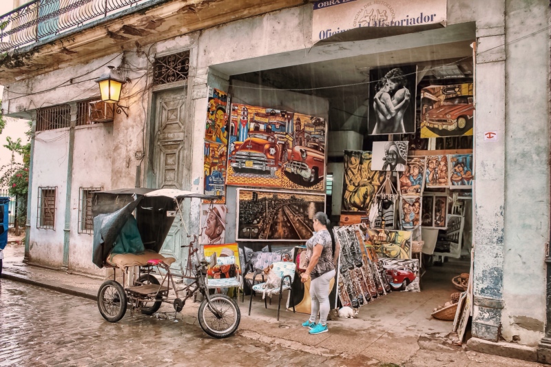Art store in Havana, Cuba