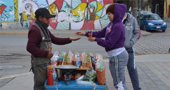 A vendor in Ciudad Juárez, Mexico, is pictured above.