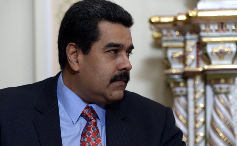 Nicolas Maduro at a meeting with Putin