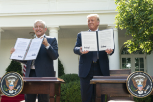 President Lopez Obrador and President Trump 