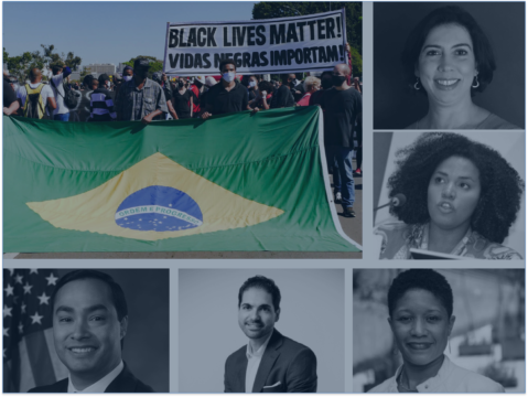 Panelists and Event Card for Race and Policing in the US and Brazil Event