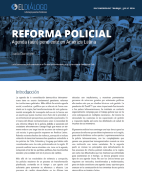 Portada del informe Reforma Policial