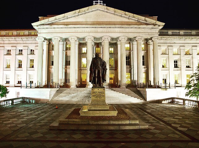 The U.S. Treasury Department, pictured above, is responsible for enforcing sanctions. // File Photo: U.S. Treasury Department.