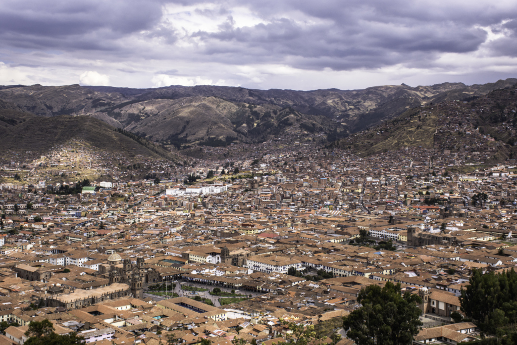 una vista de Cusco, Perú