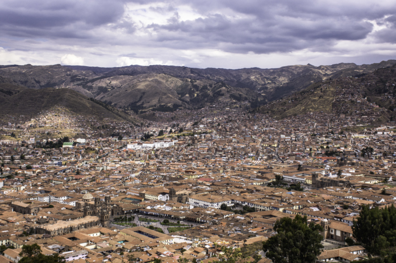 una vista de Cusco, Perú / a view of Cuzco, Peru