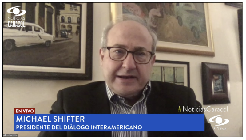 Michael Shifter en Noticias Caracol
