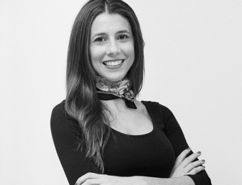 Gabriela Hadid profile image in black and white