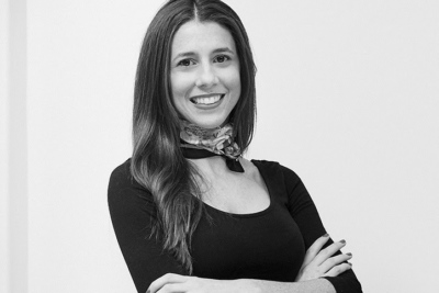 Gabriela Hadid profile image in black and white