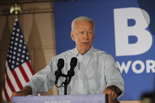 Joe Biden speaking