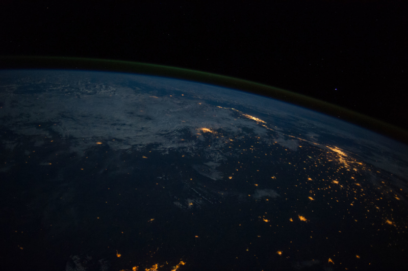 photo of Brazil at Night (NASA, International Space Station, 06/12/14)