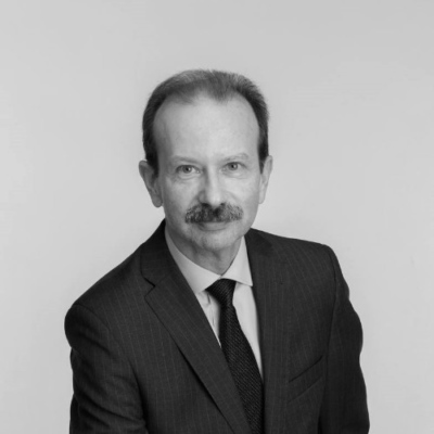 Black and white photo of Jean-Michel Lavergne