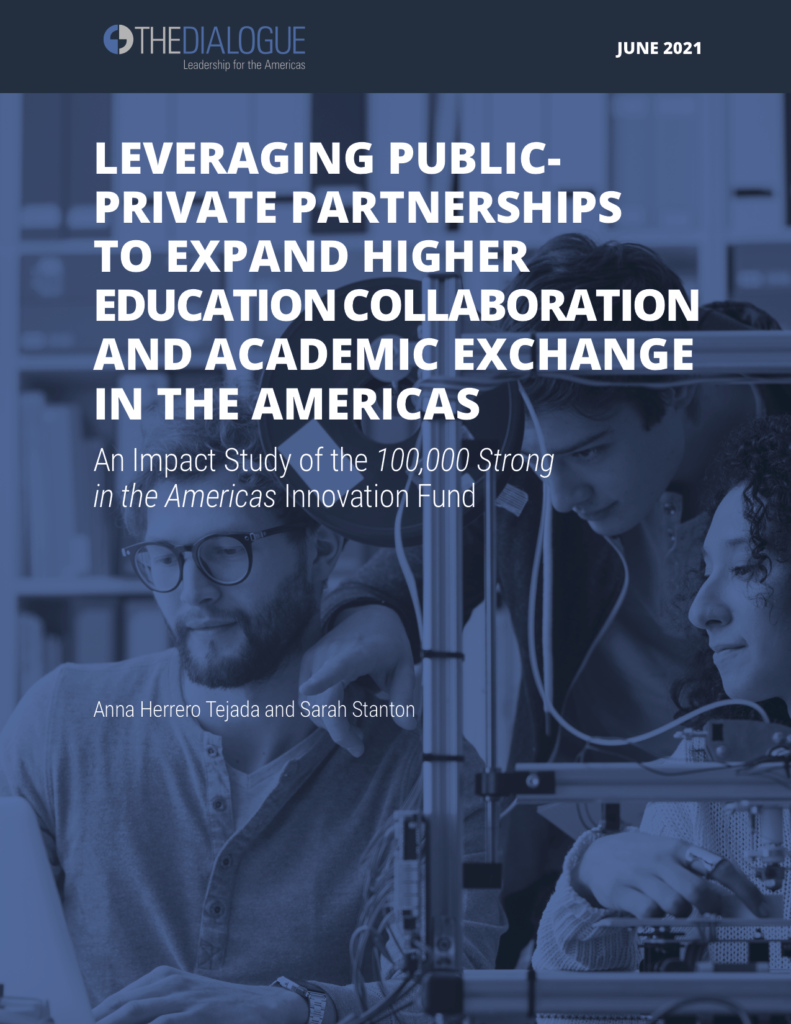 Cover report: Leveraging Public-Private Partnerships to Expand Higher Education Collaboration and Academic Exchange in the Americas