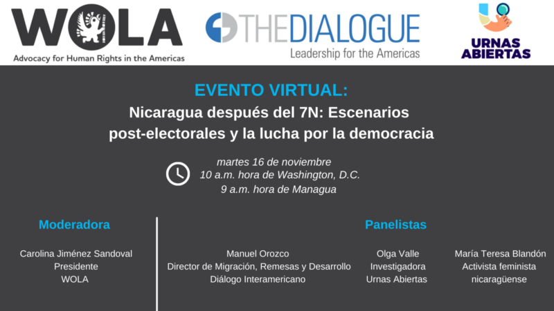 Invitación Evento Virtual Nicaragua