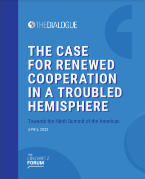 blue report cover for Linowitz report