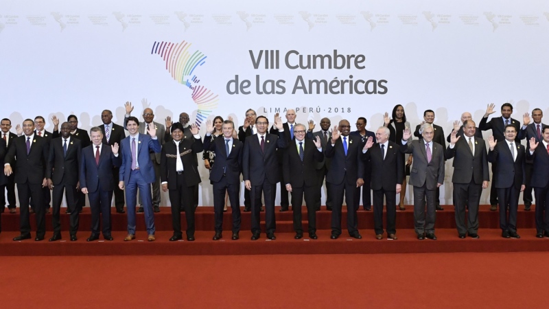 Photograph of Previous Summit of Americas Meeting