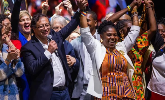 Gustavo Petro was elected Colombia’s president on Sunday and celebrated victory with his running mate, Francia Márquez. // Photo: Facebook Page of Francia Márquez.