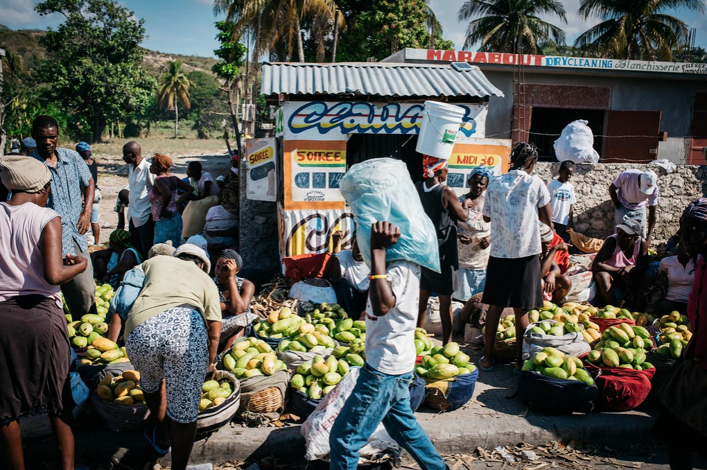 Photo of market in Haiti