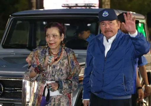 Foto de Daniel Ortega y Rosario Murillo, a finales de septiembre pasado