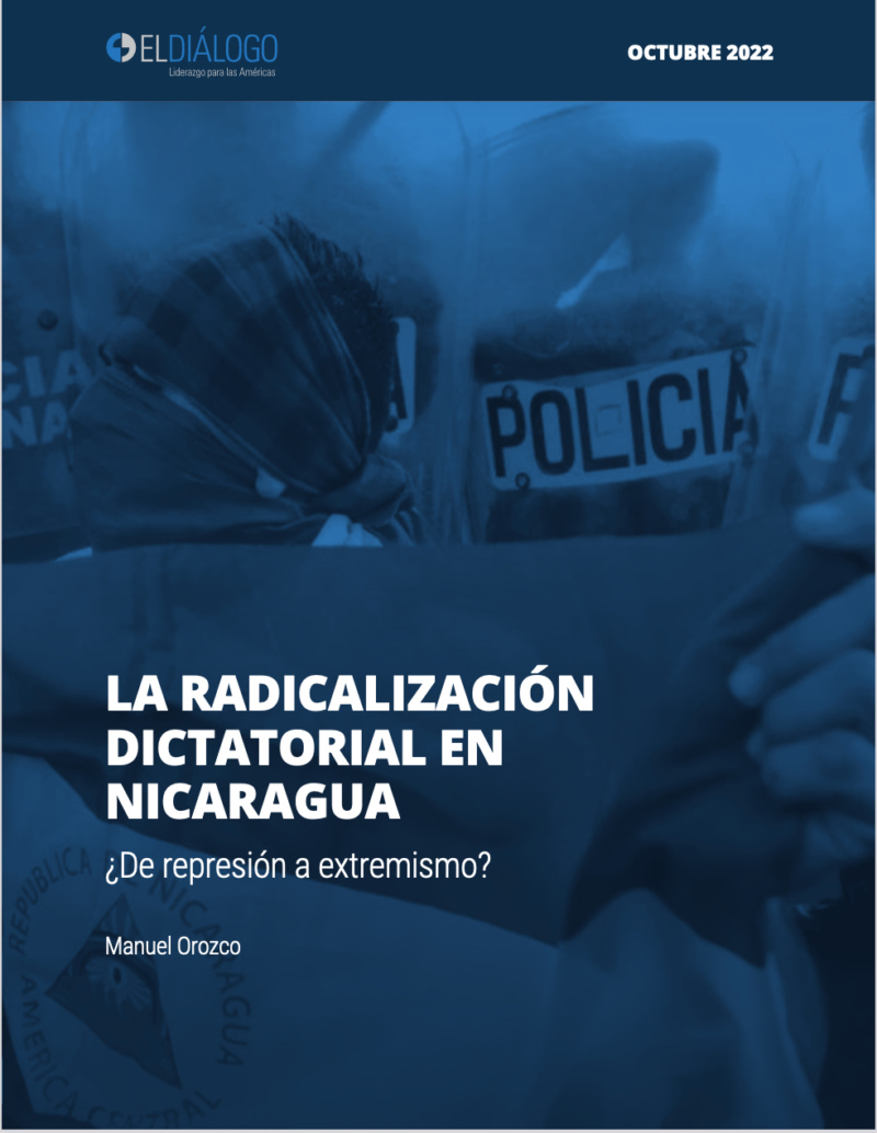 Portada Reporte Radicalización de Nicaragua