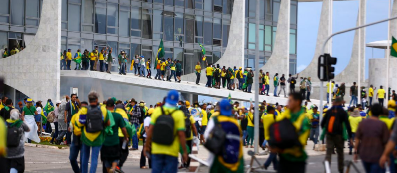 Photo of riot in Brazil