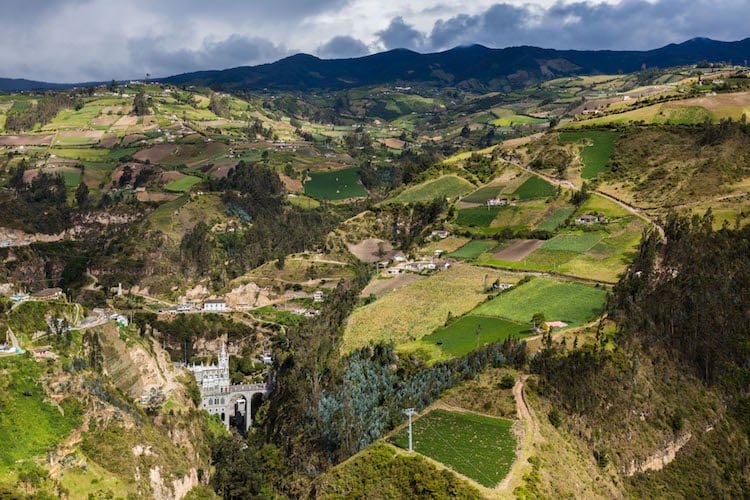 Panorama of rural Colombia.