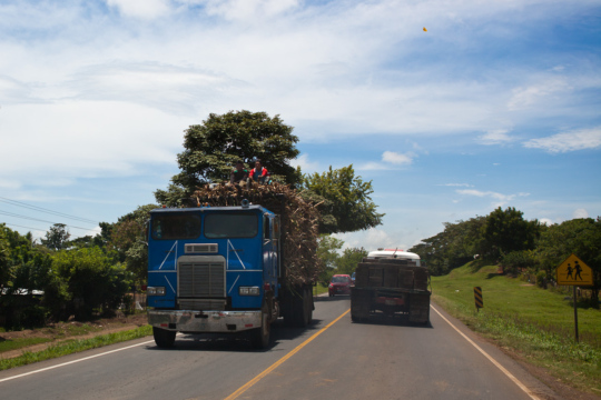 Foto de una autopista en Nicaragua