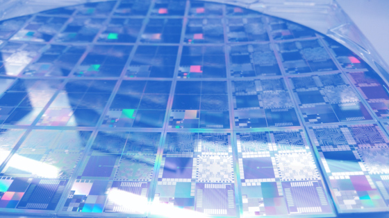 photo of semiconductor wafer